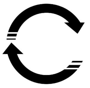 識別表示マーク（循環する矢印）